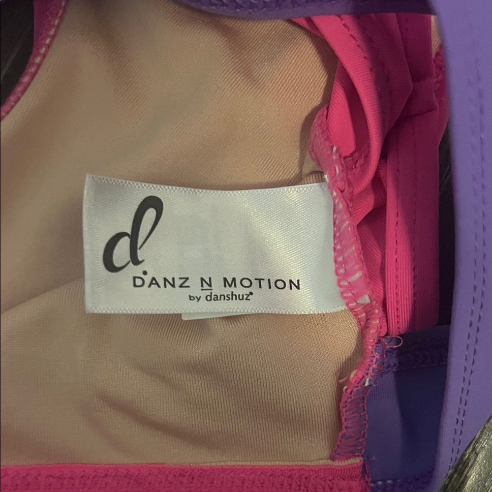 Kids Dance Top - Pink and Purple - Picture 2 of 4